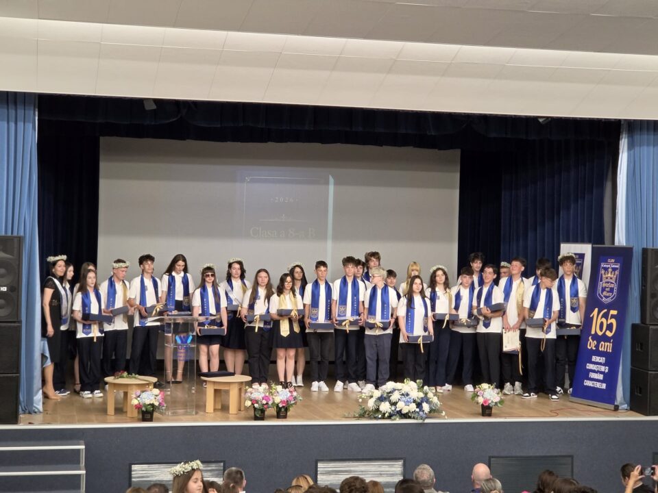 Cinci șefi de promoție cu media 10 la absolvirea gimnaziului, la Colegiul „Ștefan cel Mare”
