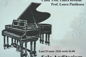 Recital de pian, luni, la Colegiul de Artă „Ciprian Porumbescu” Suceava
