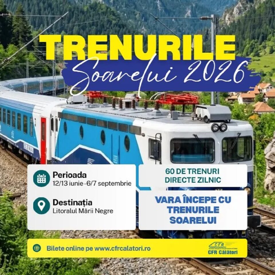 Au intrat în circulație „Trenurile Soarelui”. Sucevenii au din acest an o ofertă mai bogată de curse spre Litoral