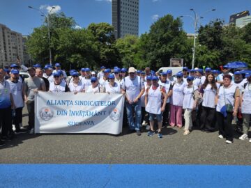 Oamenii școlii au protestat din nou la București: „Educația este din nou batjocorită”