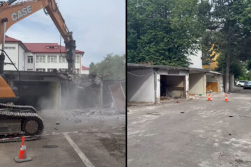 Demolarea garajelor de pe strada Zorilor (zona Albina) a început de miercuri
