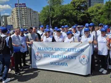 Oamenii școlii au protestat din nou la București: „Educația este din nou batjocorită”