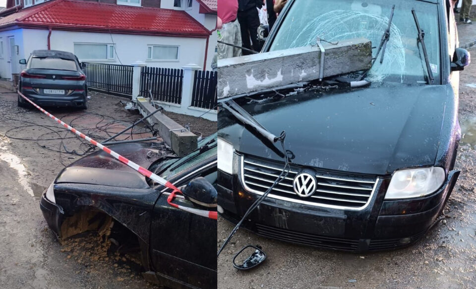 O dublă depășire a dus la un accident cu doi răniți O dublă depășire a dus la un accident cu doi răniți
