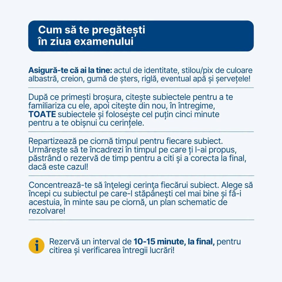 Primul examen important: peste 6.000 de elevi suceveni susțin evaluarea națională