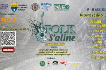 Prima ediție a Festivalului „Folk S’aline” aduce la Cacica concerte cu nume mari ale muzicii românești, produse tradiționale și activități pentru familie Prima ediție a Festivalului „Folk S’aline” aduce la Cacica concerte cu nume mari ale muzicii românești, produse tradiționale și activități pentru familie