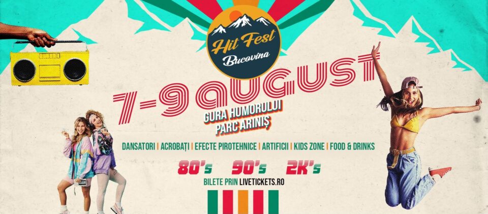 La Gura Humorului va avea loc prima ediție a festivalului „Hit Fest Bucovina”, la care sunt așteptați peste 25.000 de participanți La Gura Humorului va avea loc prima ediție a festivalului „Hit Fest Bucovina”, la care sunt așteptați peste 25.000 de participanți
