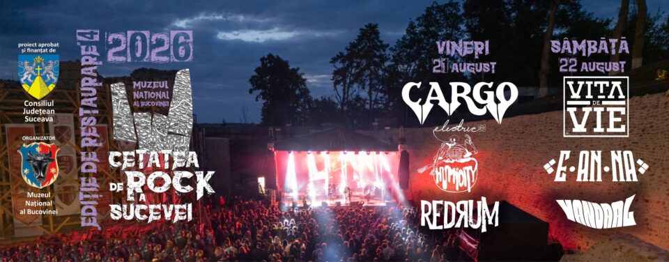 Cargo și Vița de Vie cântă în august la Cetatea de Rock a Sucevei