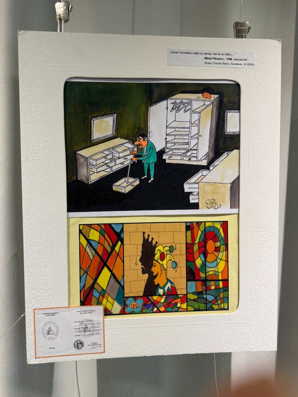 Artistul Viorel Corodescu COV, sărbătorit la 80 de ani, printr-o expoziție retrospectivă a 55 de ani de caricatură sub semnătura sa
