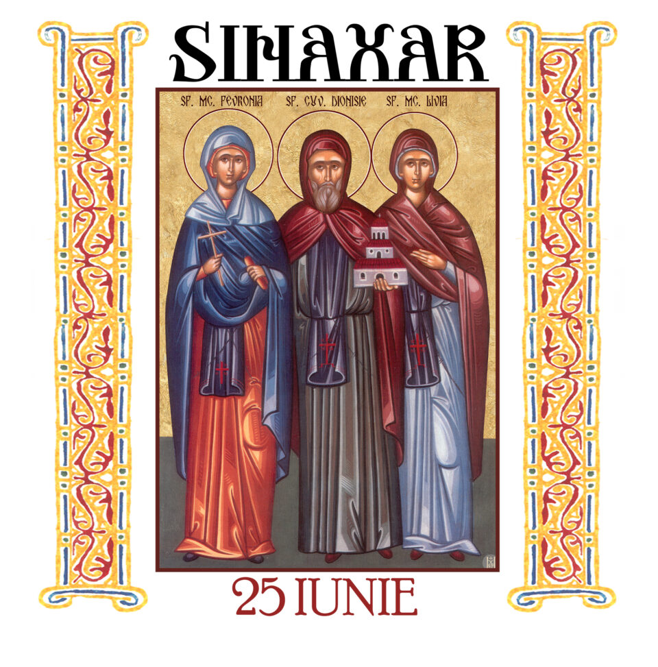 Sinaxar 25 iunie 2026