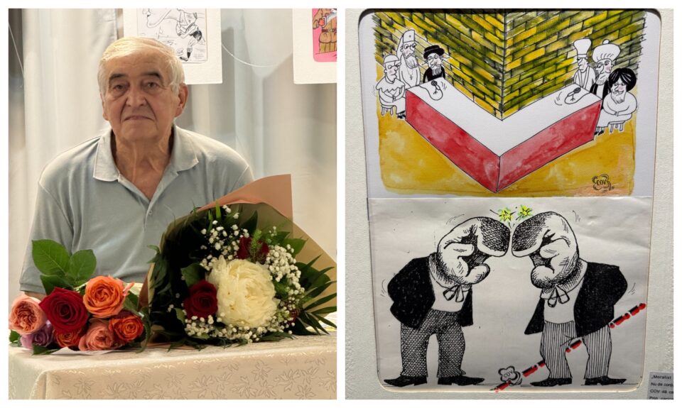Artistul Viorel Corodescu COV, sărbătorit la 80 de ani, printr-o expoziție retrospectivă a 55 de ani de caricatură sub semnătura sa Artistul Viorel Corodescu COV, sărbătorit la 80 de ani, printr-o expoziție retrospectivă a 55 de ani de caricatură sub semnătura sa