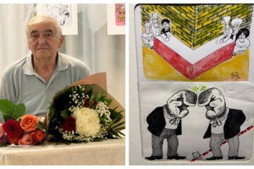 Artistul Viorel Corodescu COV, sărbătorit la 80 de ani, printr-o expoziție retrospectivă a 55 de ani de caricatură sub semnătura sa Artistul Viorel Corodescu COV, sărbătorit la 80 de ani, printr-o expoziție retrospectivă a 55 de ani de caricatură sub semnătura sa