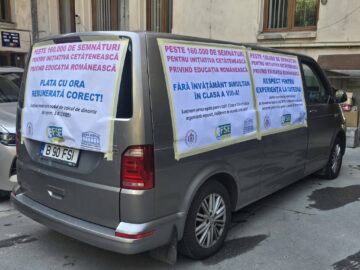 Peste 160.000 de semnături depuse la Registratura Parlamentului, pentru anularea măsurilor anti-educație