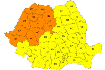 Zile fierbinți – cod galben și portocaliu de caniculă și disconfort termic, pe tot teritoriul României