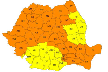 Județul Suceava, plasat sub Cod Portocaliu de vreme rea Județul Suceava, plasat sub Cod Portocaliu de vreme rea