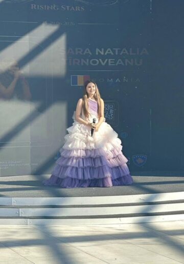 Sara Tîrnoveanu confirmă din nou. A câștigat Grand Prix Junior la un prestigios festival internațional de muzică din Kosovo