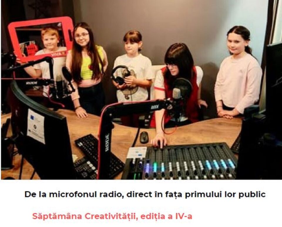 „Săptămâna Creativității – Viva Kids”, ediția a IV-a, proiect educațional dedicat copiilor cu vârste între 6 și 14 ani „Săptămâna Creativității – Viva Kids”, ediția a IV-a, proiect educațional dedicat copiilor cu vârste între 6 și 14 ani