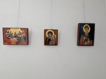 Expoziția Atelierului de pictură de icoane în manieră bizantină, în Cafeteria Muzeului de Istorie
