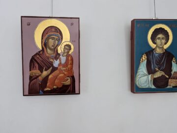Expoziția Atelierului de pictură de icoane în manieră bizantină, în Cafeteria Muzeului de Istorie