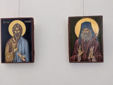 Expoziția Atelierului de pictură de icoane în manieră bizantină, în Cafeteria Muzeului de Istorie