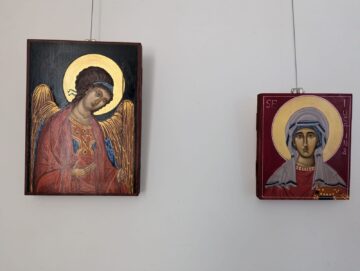 Expoziția Atelierului de pictură de icoane în manieră bizantină, în Cafeteria Muzeului de Istorie