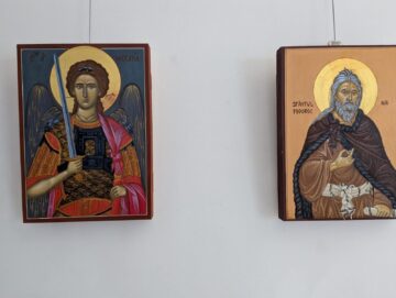 Expoziția Atelierului de pictură de icoane în manieră bizantină, în  Cafeteria Muzeului de Istorie