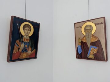 Expoziția Atelierului de pictură de icoane în manieră bizantină, în Cafeteria Muzeului de Istorie