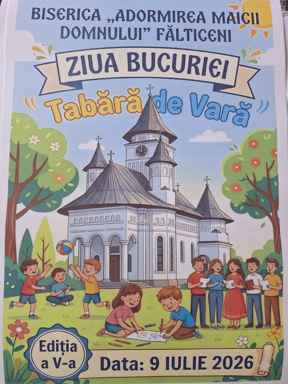 „Ziua Bucuriei” revine la Fălticeni. Părintele Adrian Brădățanu pregătește cea de-a cincea ediție a taberei de vară dedicată copiilor „Ziua Bucuriei” revine la Fălticeni. Părintele Adrian Brădățanu pregătește cea de-a cincea ediție a taberei de vară dedicată copiilor