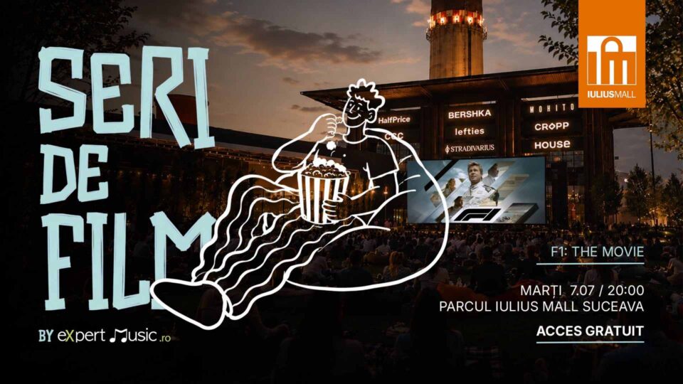 Seri de film, cu acces liber, în parcul Iulius Mall Suceava