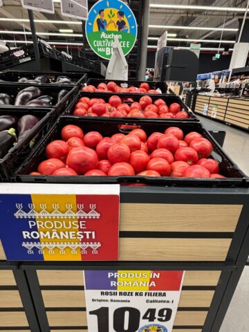Peste 90% dintre produsele alimentare prezente în Auchan, de la producători români