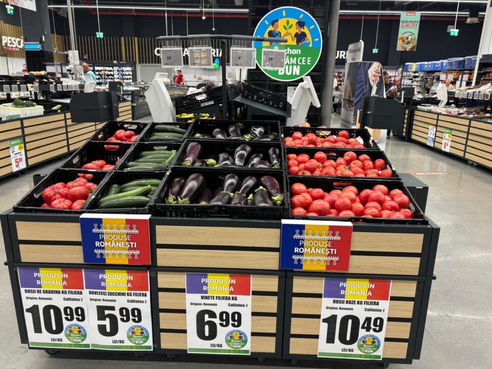Peste 90% dintre produsele alimentare prezente în Auchan, de la producători români