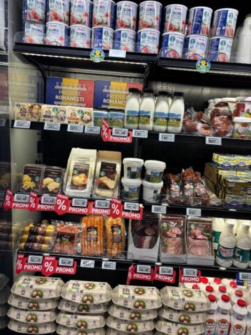 Peste 90% dintre produsele alimentare prezente în Auchan, de la producători români