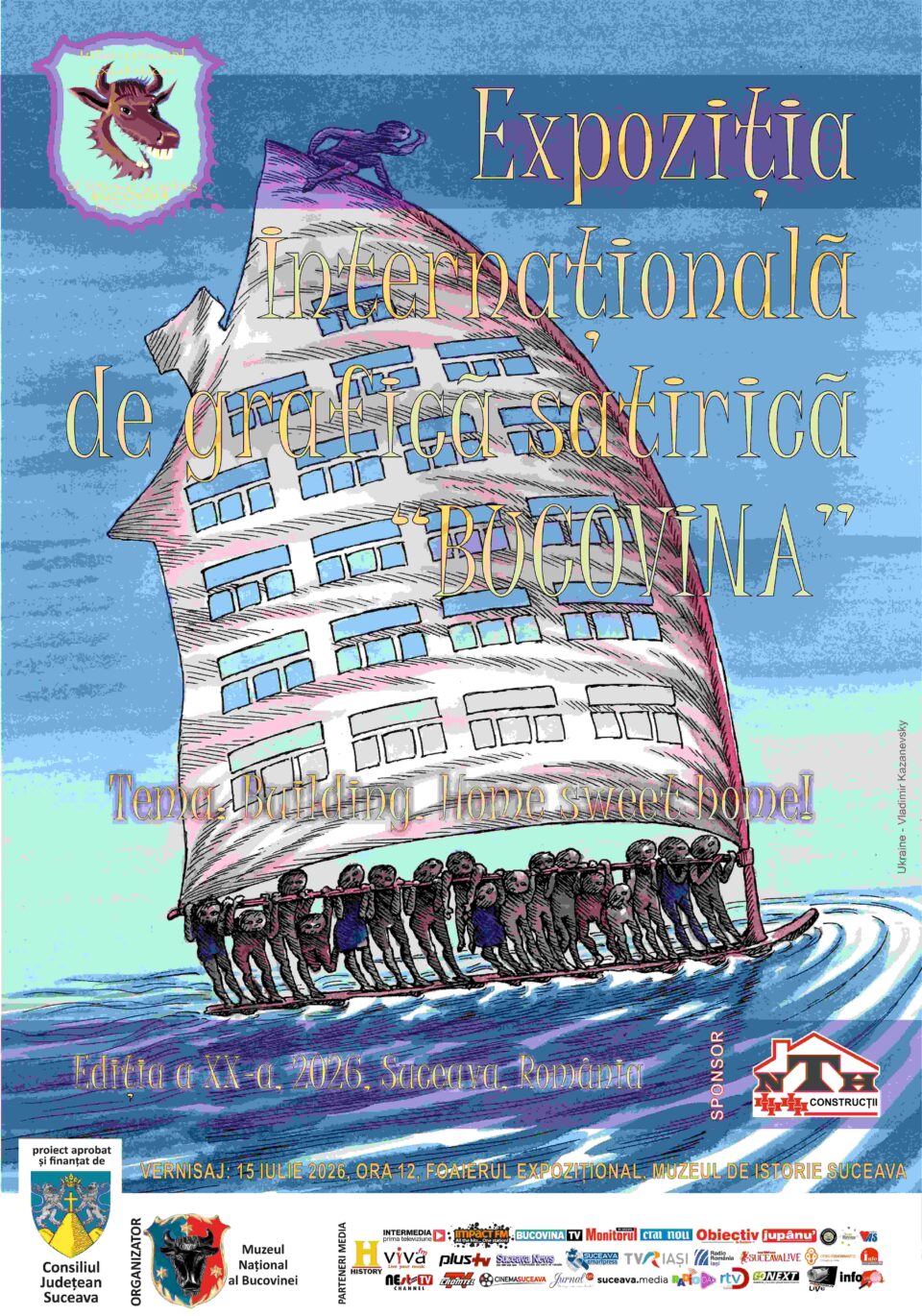 Caricaturiști din 56 de țări au trimis lucrări pentru Expoziția Internațională de Grafică Satirică Bucovina