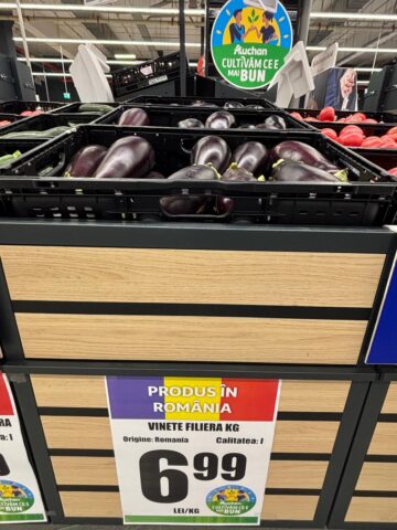 Peste 90% dintre produsele alimentare prezente în Auchan, de la producători români
