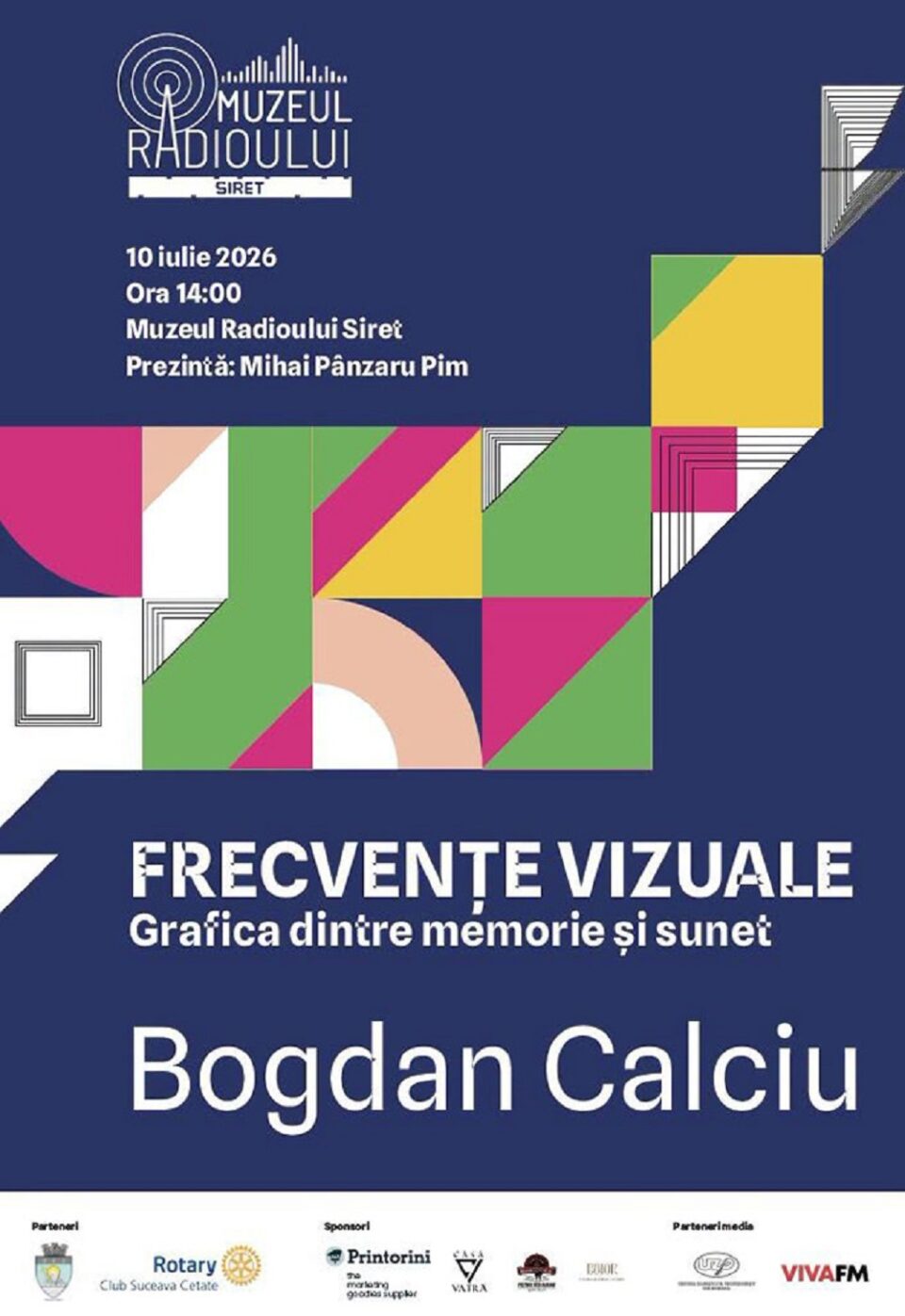 Expoziția de grafică „Frecvențe vizuale. Grafica dintre memorie și sunet”, la Siret Expoziția de grafică „Frecvențe vizuale. Grafica dintre memorie și sunet”, la Siret