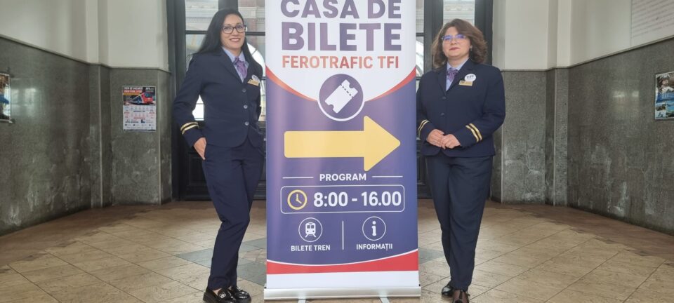 Casă de bilete, în gara de la Burdujeni, pentru cel mai rapid tren Suceava – Constanța
