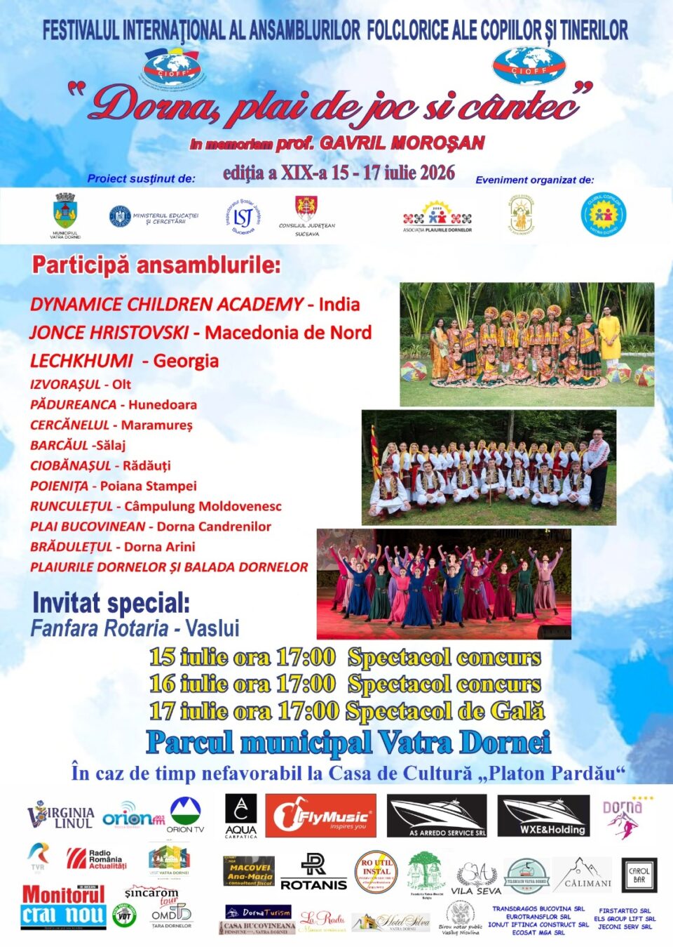 Festivalul Internațional „Dorna, plai de joc și cântec” revine cu cea de-a XIX-a ediție Festivalul Internațional „Dorna, plai de joc și cântec” revine cu cea de-a XIX-a ediție