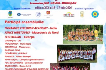 Festivalul Internațional „Dorna, plai de joc și cântec” revine cu cea de-a XIX-a ediție