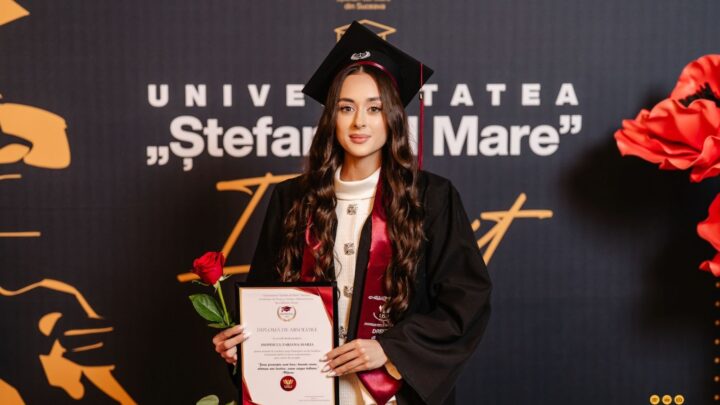 Fabiana Maria Isopescul, șefa de promoție de la Drept: „Muncă, perseverență și integritate, fără a pierde din vedere valorile care mă definesc”