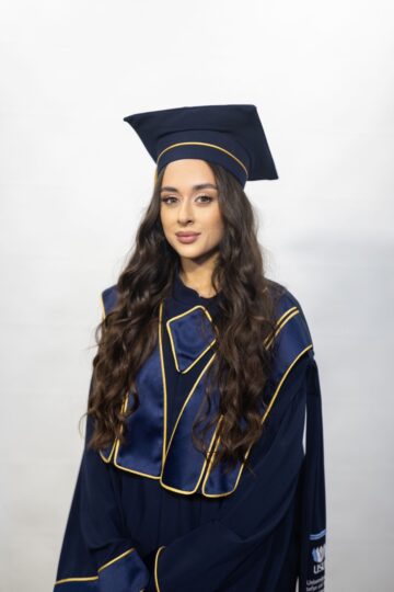 Fabiana Maria Isopescul, șefa de promoție de la Drept: „Muncă, perseverență și integritate, fără a pierde din vedere valorile care mă definesc”