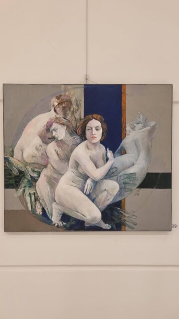 Expoziția „Labyrinthum 2.0”, realizată de pictorița Camelia Sadovei, vernisată la Galeriile de Artă ale Academiei Române, s-a bucurat de succes