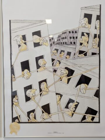 Aproximativ 100 de lucrări pot fi admirate în cadrul Expoziției Internaționale de Grafică Satirică Bucovina, ediția a XX-a, la Muzeul de Istorie Suceava