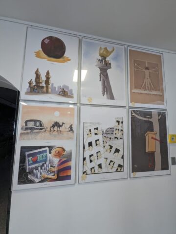 Aproximativ 100 de lucrări pot fi admirate în cadrul Expoziției Internaționale de Grafică Satirică Bucovina, ediția a XX-a, la Muzeul de Istorie Suceava