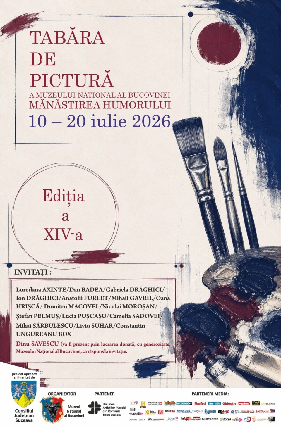 Tabăra de pictură a Muzeului Național al Bucovinei, ediția a XIV-a, la Mănăstirea Humorului Tabăra de pictură a Muzeului Național al Bucovinei, ediția a XIV-a, la Mănăstirea Humorului