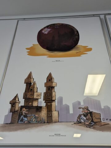 Aproximativ 100 de lucrări pot fi admirate în cadrul Expoziției Internaționale de Grafică Satirică Bucovina, ediția a XX-a, la Muzeul de Istorie Suceava