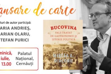 Profesorul Mircea A. Diaconu lansează „Fals tratat de gastronomie și istorie politică” la Palatul Național din Cernăuți