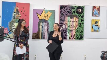 Artista Andreia Romaniuc (Ladybug) a revenit acasă, după mai mulți ani petrecuți la Londra, și a expus la Galeria de Artă Zamca