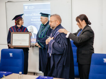 Profesorului italian Marco Valeri a primit titlul de Doctor Honoris Causa din partea Universității „Ștefan cel Mare”