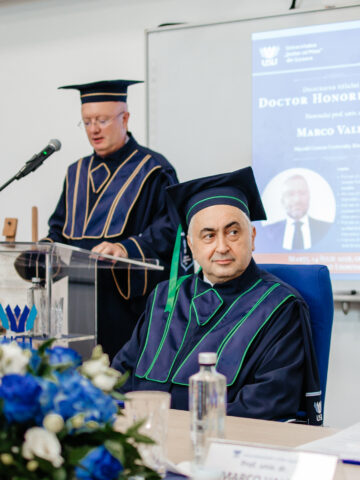 Profesorului italian Marco Valeri a primit titlul de Doctor Honoris Causa din partea Universității „Ștefan cel Mare”