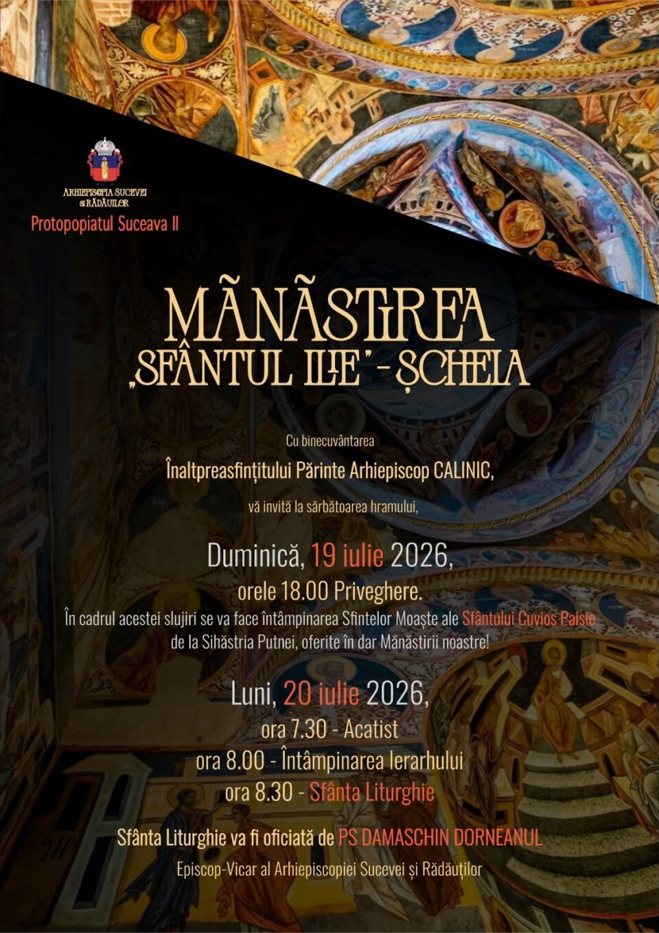 Sărbătoarea hramului Mănăstirii „Sfântul Ilie” – Șcheia