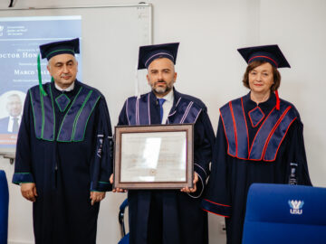 Profesorului italian Marco Valeri a primit titlul de Doctor Honoris Causa din partea Universității „Ștefan cel Mare”